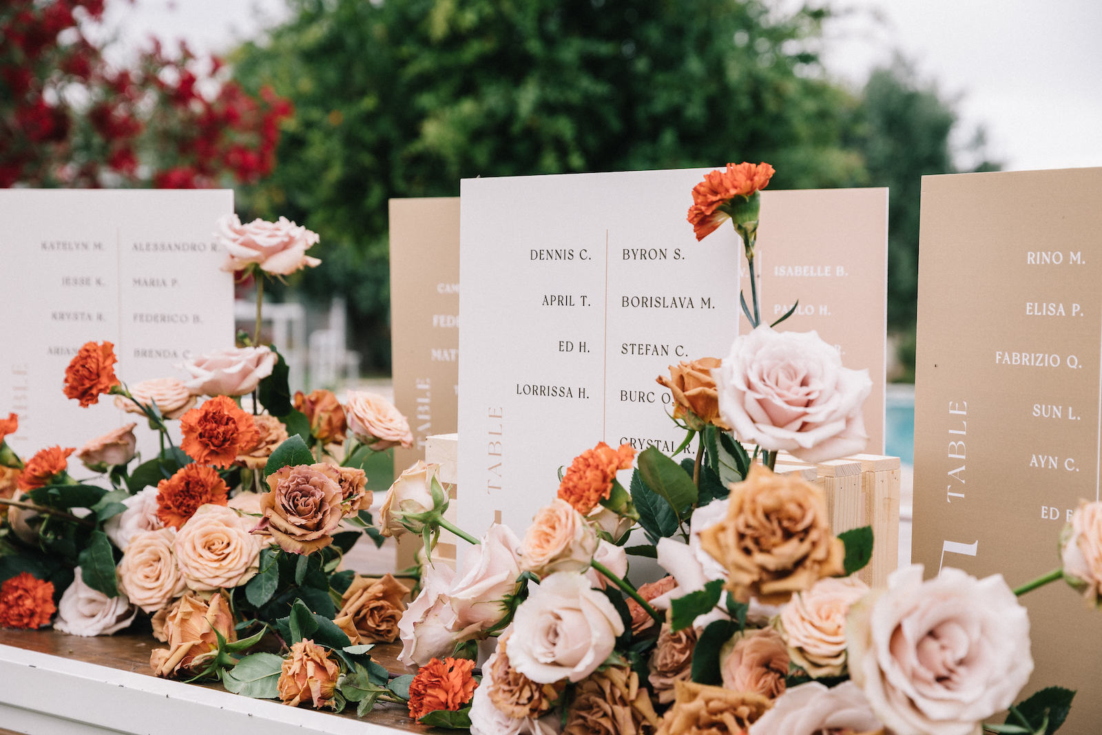 Destination wedding Puglia tableau de marriage matteo lomonte